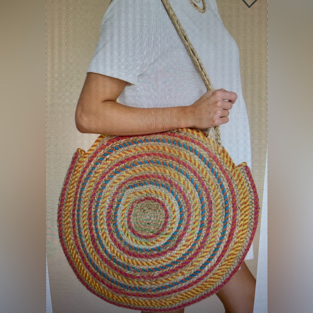Red Dress oversized beach bag